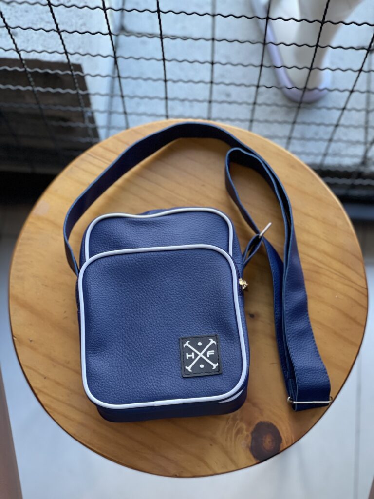 Shoulder Bag HOFFE 01 Azul marinho/branco